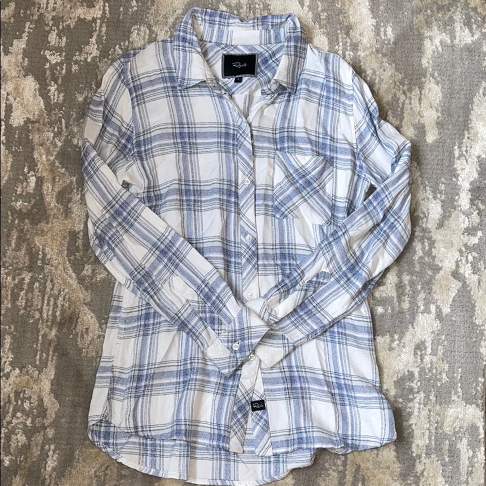 Rails plaid button down